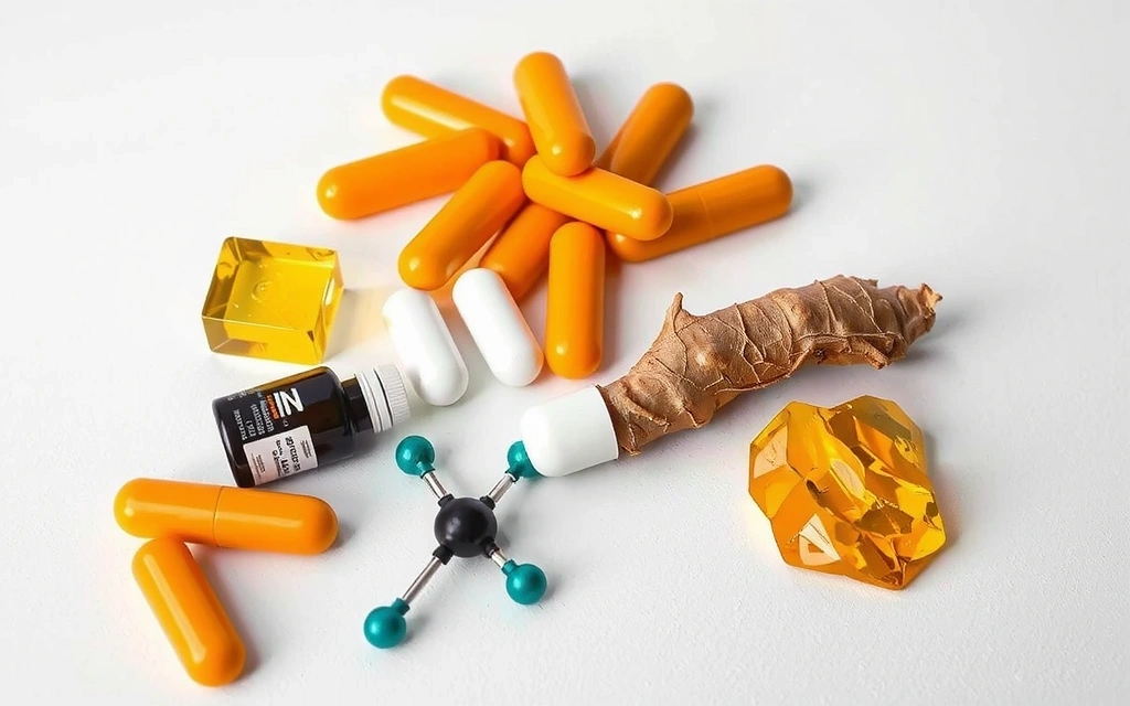 Detailed illustration of key vitamin and supplement ingredients